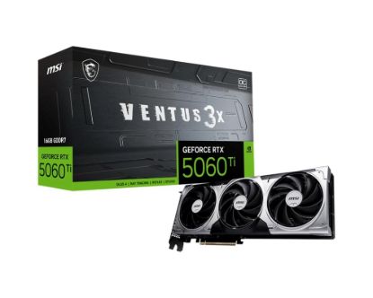 Obrázek MSI VGA NVIDIA GeForce RTX 5060 Ti 16G VENTUS 3X OC, RTX 5060 Ti, 16GB GDDR7, 3xDP, 1xHDMI
