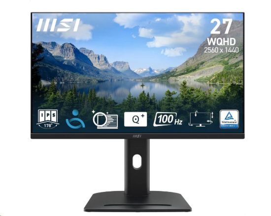 Obrázek MSI LCD PRO MP275QPG, 27" 2560x1440, IPS, 100Hz, 4ms, VESA 100x100mm, N/A, Black