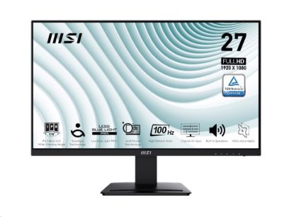 Obrázek MSI LCD PRO MP273AW, 27" 1920x1080, IPS, 100Hz, 1ms, VESA 75x75mm, White