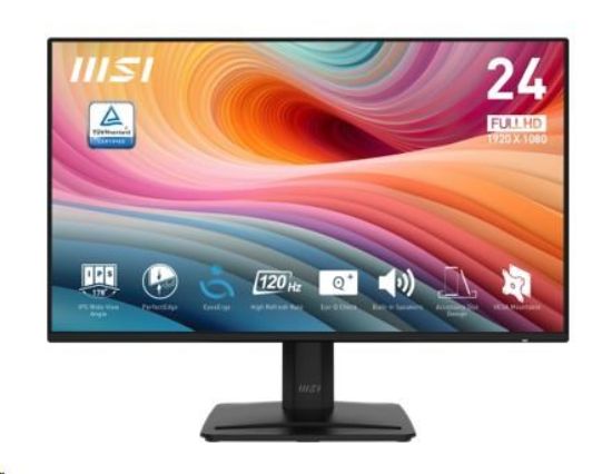 Obrázek MSI LCD PRO MP242A E2, 23.8", IPS, FHD, 120Hz, 1ms, Black