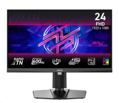 Obrázek MSI LCD MPG 242R X60N, 24,1" FHD, 600Hz, 0,1ms, USB, DP, HDMI, VESA, Audio, Black
