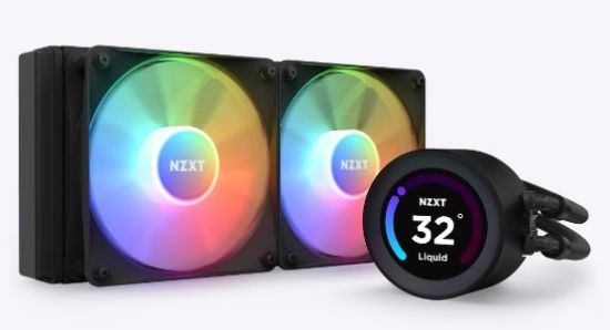 Obrázek NZXT vodní chladič Kraken 240 ELITE RGB / 2x120mm RGB fan / LCD disp. / 6 let / LGA1851 / AM5
