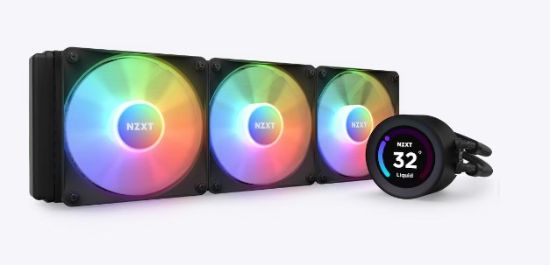 Obrázek NZXT vodní chladič Kraken 360 ELITE RGB / 3x120mm RGB fan / LCD disp. / 6 let / LGA1851 / AM5