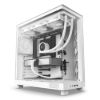 Obrázek NZXT skříň H6 Flow dvoukomorová / MidT / 3 x 120mm fan / 2xUSB 3.2 / USB- C / prosklená bočnice i čelo / bílá