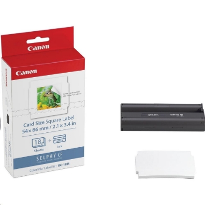 Obrázek BAZAR - Canon KC18IS papír 86x54mm 18ks do termosublimační tiskárny - Poškozený obal (Komplet)