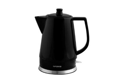 Obrázek Orava VK-3813 B rychlovarná konvice, 1500 W, 1.5 l, kermická, automatické vypnutí, černá