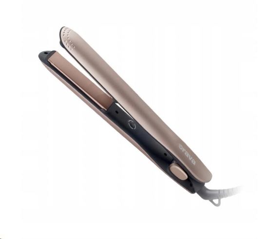 Obrázek ORAVA Tenera-2 žehlička na vlasy, keramické destičky, pro všechny typy vlasů, růžové zlato