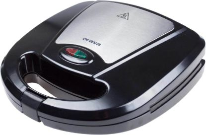 Obrázek ORAVA ST- 300 A sendvičovač 3v1, vyměnitelné desky, nepřilnavý povrch, tepelná pojistka, Wafle, Gril, Toast