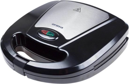 Obrázek ORAVA ST-300 A sendvičovač 3v1, vyměnitelné desky, nepřilnavý povrch, tepelná pojistka, Wafle, Gril, Toast