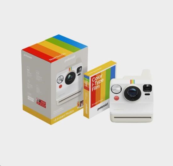 Obrázek Polaroid Now Gen 3 Pebble White bundle with Color Film (8 photos)