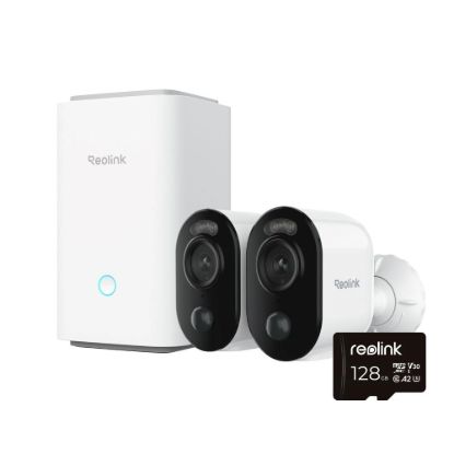Obrázek REOLINK Home Hub, 2x Argus Series B310 + 128GB microSD karta