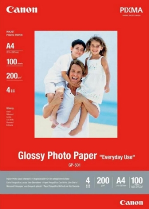 Obrázek Canon fotopapír GP-501, A4, lesklý, 100 ks, 200g/m