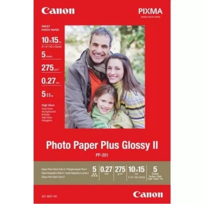 Obrázek Canon fotopapír PP-201 10x15cm fotopapír lesklý, 5ks, 275g