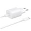 Obrázek Samsung síťová nabíječka EP- TA800EWE + kabel EP- DA705BWE USB- C, 25 W, bílá, (bulk)