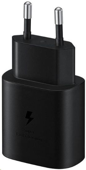 Obrázek Samsung cestovní nabíječka EP-TA800XBE, Quickcharge 25W, kabel USB-C, černá