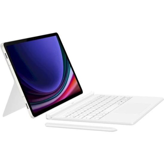 Obrázek Samsung pouzdro s klávesnicí EF-DX725UWE pro Galaxy Tab S9/S9 FE, bílá