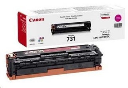 Obrázek Canon TONER  CRG-731M purpurový pro i-SENSYS LBP7100Cn, LBP7110Cw, MF623Cn, MF628Cw, MF8230Cn, MF8280Cw (1 500 str.)