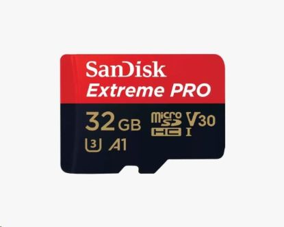 Obrázek SanDisk Micro SDXC karta 32GB Extreme PRO (100MB/s, Class 10 UHS-I V30) + adaptér