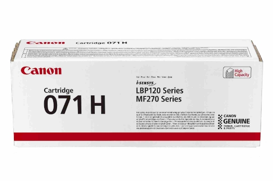 Obrázek Canon TONER CRG 071H BK černý pro MF275dw, MF272dw, LBP122dw (2 500 str.)