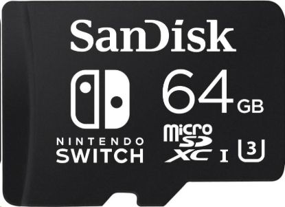 Obrázek SanDisk MIcroSDXC karta 64GB for Nintendo Switch (R:100/W:90 MB/s, UHS-I, V30, U3, C10, A1) licensed Product