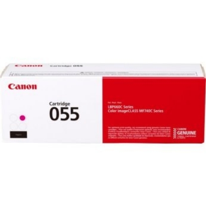 Obrázek Canon TONER CRG-055 purpurový pro i-SENSYS LBP663Cdw, LBP664Cx, MF742Cdw, MF744Cdw (2 100 str.)