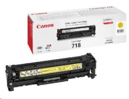 Obrázek Canon TONER CRG-718Y žlutý pro i-Sensys LBP7200CDN, LBP7210Cdn, LBP7660CDN, LBP7680CX, MF724Cdw, MF728Cdw (2 900 str.)
