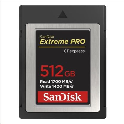 Obrázek SanDisk Extreme Pro CFexpress Card 512GB, Type B, 1700MB/s Read, 1400MB/s Write