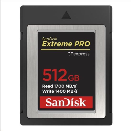 Obrázek SanDisk Extreme Pro CFexpress Card 512GB, Type B, 1700MB/s Read, 1400MB/s Write
