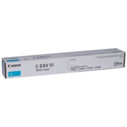 Obrázek Canon toner iR-C55xx, C57xx cyan (C-EXV51L) (26000 str.)