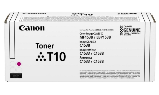 Obrázek CANON TONER T10 MAGENTA pro i-SENSYS X C1533i, C1533iF, C1538i, C1538Fi  (10 000 str.)