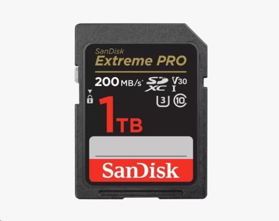 Obrázek SanDisk SDXC karta 1TB Extreme PRO (200 MB/s Class 10, UHS-I U3 V30)