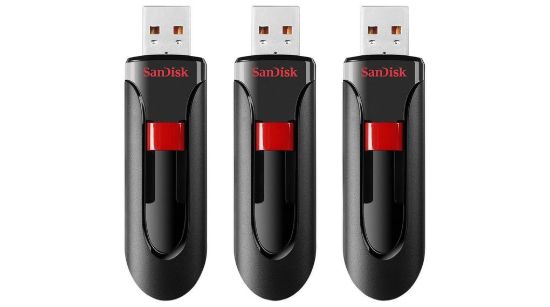 Obrázek SanDisk Flash Disk 32GB Cruzer Glide, USB 2.0, Černá, 3 Pack