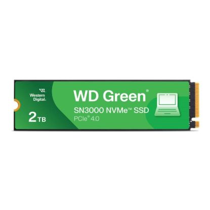 Obrázek WD GREEN SSD 2TB SN3000, PCIe Gen4x4, M.2 2280, (R:5000/W:4200 MB/s)