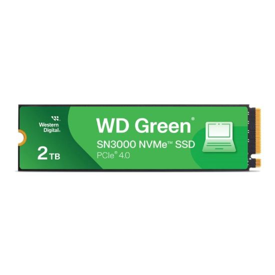 Obrázek WD GREEN SSD 2TB SN3000, PCIe Gen4x4, M.2 2280, (R:5000/W:4200 MB/s)