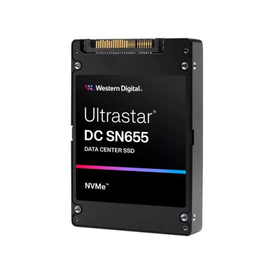 Obrázek WD Enterprise SSD 15.36TB Ultrastar DC SN655, PCIe Gen4, (R: 6800, W: 3700MB/ s), RI- 1DW/ D BICS5 ISE