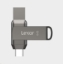 Obrázek Lexar JumpDrive Dual Drive D400 Type-C/Type-C & Type-A, up to 130MB/s read (USB 3.1) 64GB