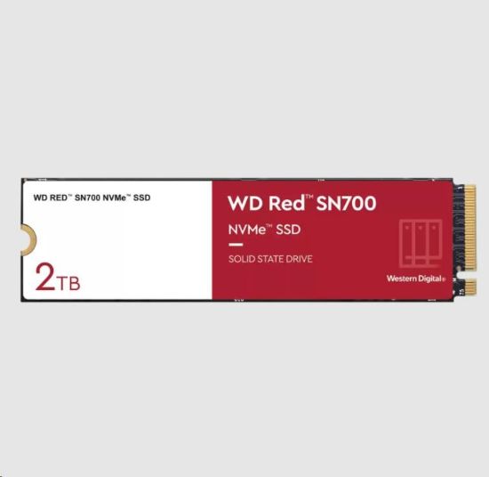 Obrázek WD RED SSD NVMe 2TB PCIe SN700, Geb3 8GB/s, (R:3400/W:2900 MB/s) TBW 2500