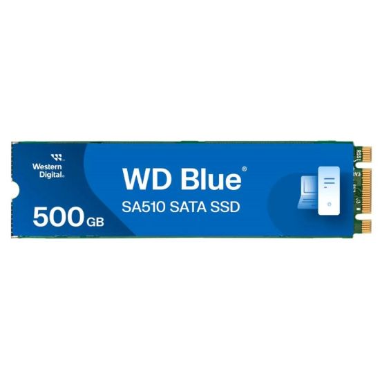 Obrázek WD BLUE SSD 3D NAND WDS500G3B0B 500GB SA510 M.2 SATA, (R:560, W:510MB/s)