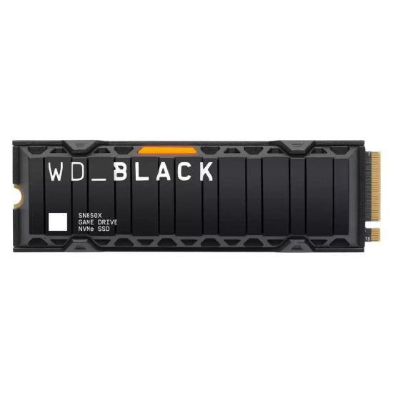 Obrázek WD BLACK SSD NVMe 2TB PCIe SN850X, Gen4, (R:7300, W:6600MB/s), Chladič