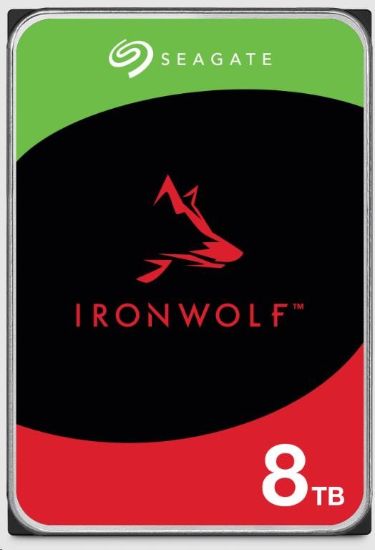Obrázek SEAGATE HDD 8TB IRONWOLF (NAS), 3.5", SATAIII, 7200 RPM, Cache 256MB, CMR