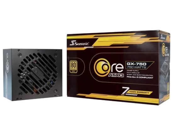 Obrázek SEASONIC zdroj Core GX-750, 750W, 120mm, 80+ Gold, Plně Modulární, ATX 3.1