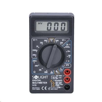 Obrázek Solight multimetr, max. AC 500V, max. DC 500V / 10A, test diody, bzučák