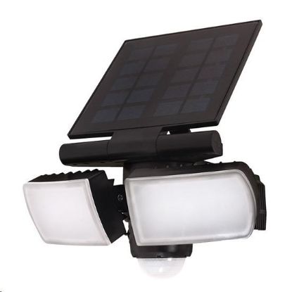 Obrázek Solight LED solární osvětlení se senzorem, 8W, 600lm, Li- on, černá