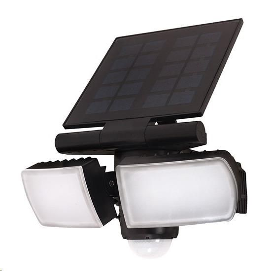 Obrázek Solight LED solární osvětlení se senzorem, 8W, 600lm, Li- on, černá