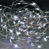 Obrázek Solight vánoční řetěz stříbrný, 100x mini LED, 10m, 3 x AA, studené světlo