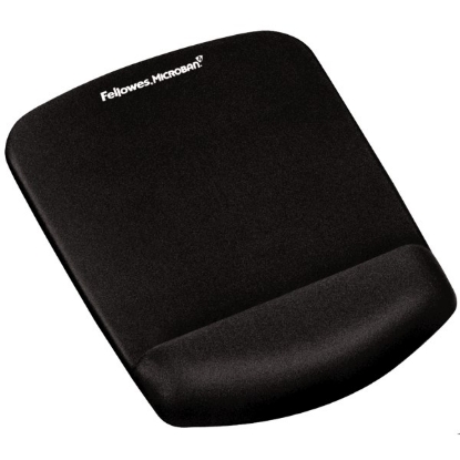 Obrázek Podložka pod myš a zápěstí Fellowes PlushTouch černá