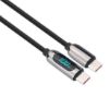 Obrázek Solight USB- C kabel s displejem, USB- C konektor - USB- C konektor, 100 W, 2m