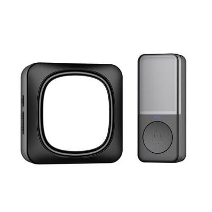 Obrázek Solight bezdrátový zvonek a noční světélko, do zásuvky, 150m, černý, learning code