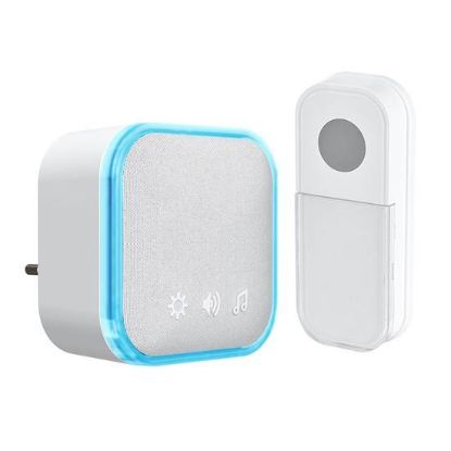 Obrázek Solight bezdrátový zvonek, do zásuvky, 180m, bílý, learning code