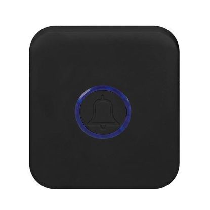 Obrázek Solight bezdrátový zvonek bezbateriový, do zásuvky, 150m, černý, learning code